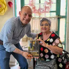 Visita a la Estancia Campesina del Adulto Mayor, en El Sauzal