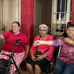 Visita a la Estancia Campesina del Adulto Mayor, en El Sauzal