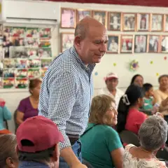 Visita a la Estancia Campesina del Adulto Mayor, en El Sauzal