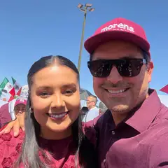 Francisco Bribiescas en actividad de trabajo en territorio