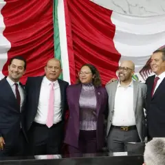 Francisco Bribiescas en actividad de trabajo en territorio