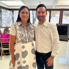 Francisco Bribiescas en actividad de trabajo en territorio