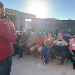 Visita a la colonia Manuel Valdez