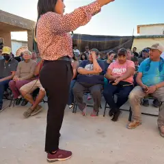 Visita a la colonia Manuel Valdez