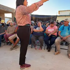 Visita a la colonia Manuel Valdez