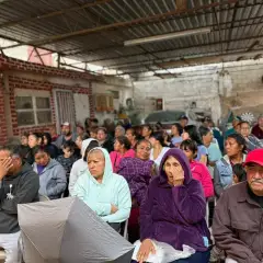 Asamblea vecinal en la colonia El Papalote