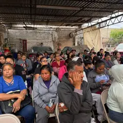 Asamblea vecinal en la colonia El Papalote