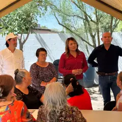 Visita a adultos mayores en San Isidro