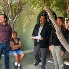 Reunión con vecinos en la colonia Tierra Nueva 1
