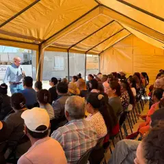 Asamblea informativa en el fraccionamiento Valle de Allende
